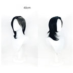 Perruque cosplay Tokyo Ghoul noire et grise, style Kaneki Ken (cheveux longs et courts). 