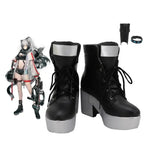 Arknights Schwarz Cosplay Boots High Heel Black Shoes