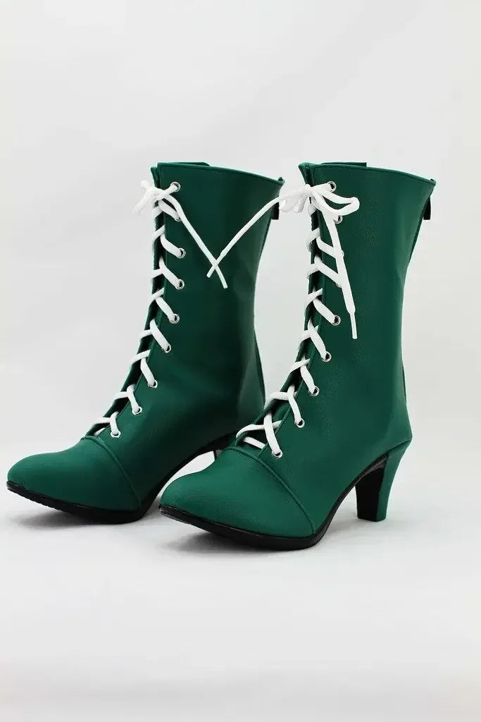 Sailor Moon Makoto Kino Jupiter Cosplay Boots Green Shoes Custom Made