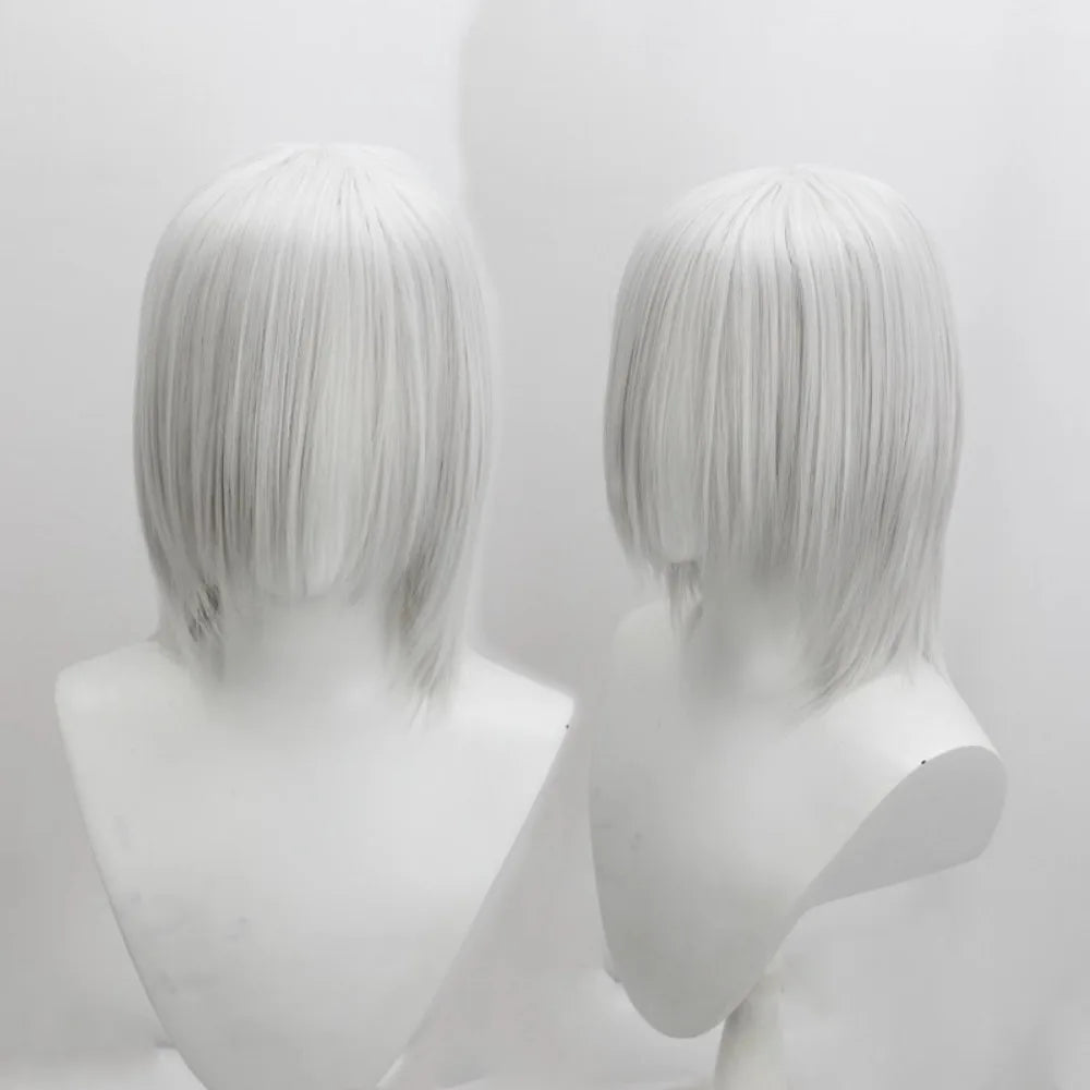 Final Fantasy VII Kadaj Cosplay Wig Silver Grey Hair