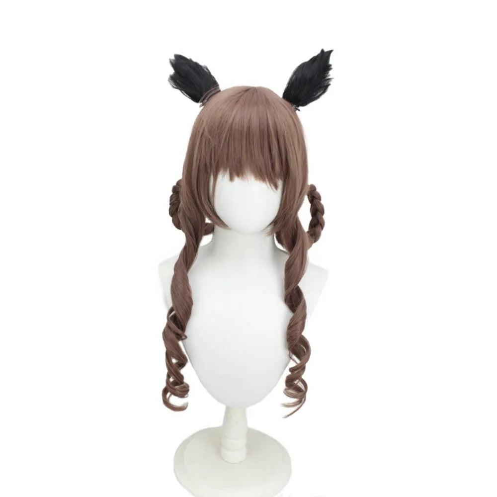 Gentildonna Cosplay Wig Uma Musume Pretty Derby Heat Resistant Brown Hair