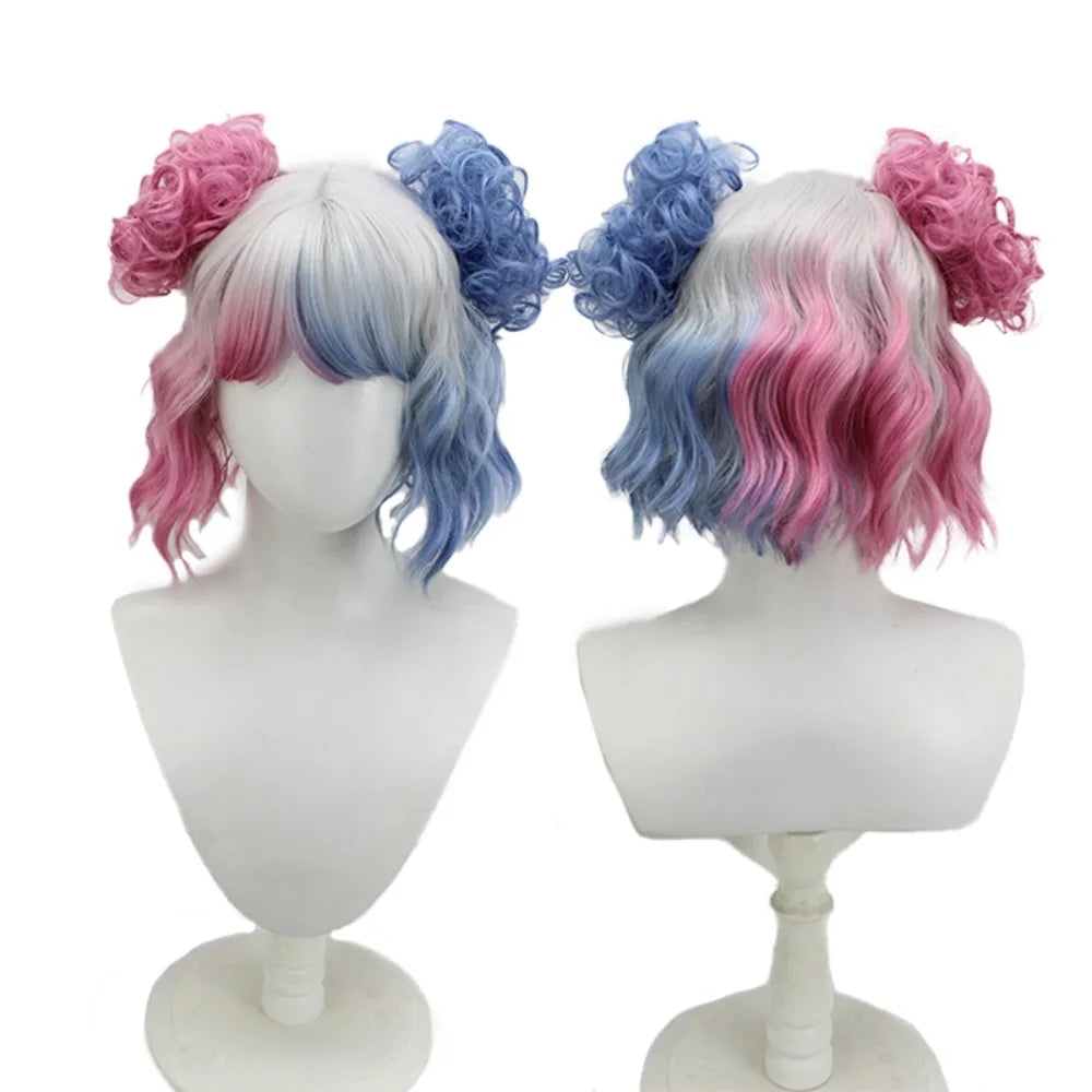Wednesday Enid Sinclair Styled Cosplay Wig Wolf Girl 2 Colored Ready Hair5