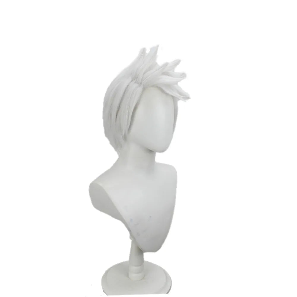 Naruto Kakashi Hatake Cosplay Wig Silver Spiky Up Anime Hair