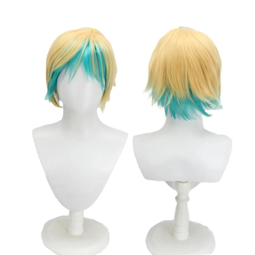 LOL Adventurer Star Guardian Ezreal Cosplay Wig Dual Color Gradient Hair
