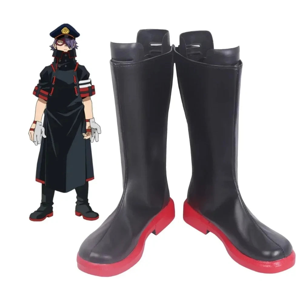 My Hero Academia Seiji Shishikura Cosplay Boots Black Shoes