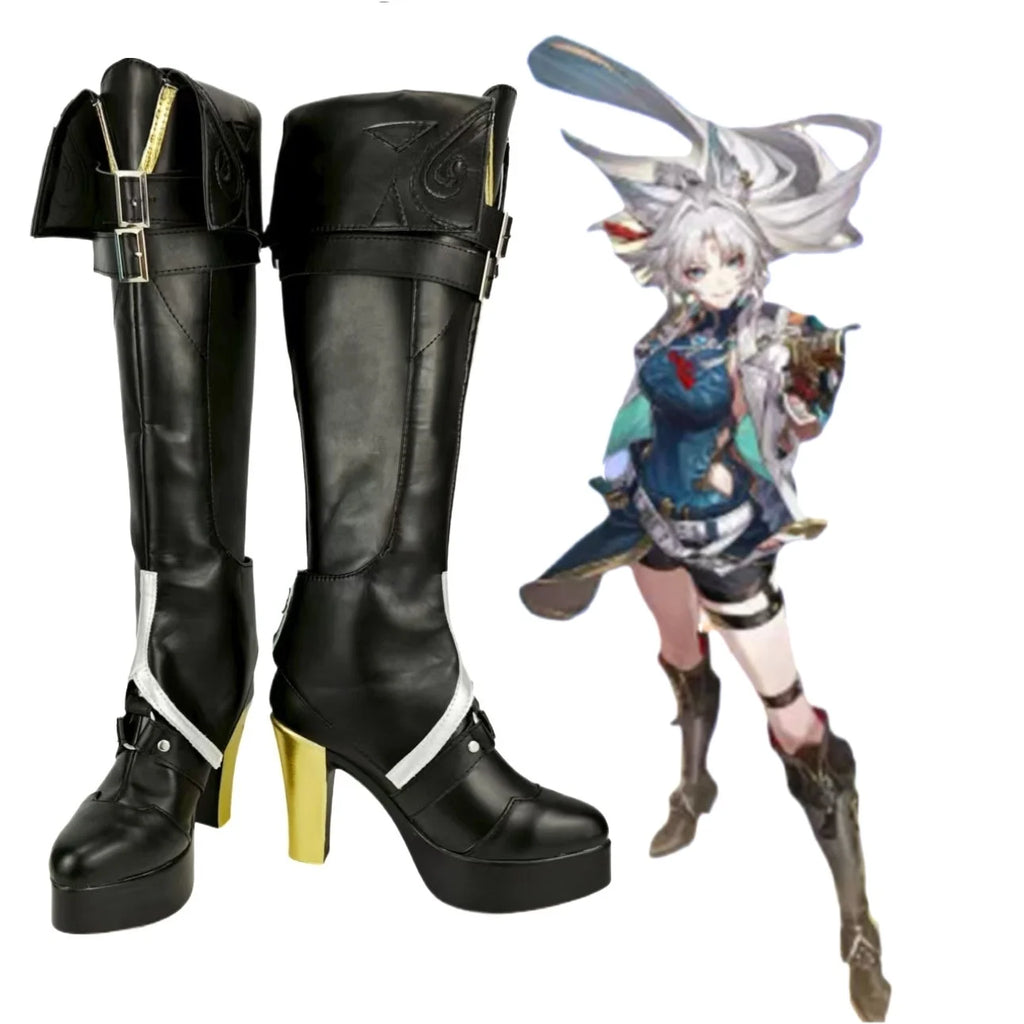 Bottes de cosplay Honkai Star Rail Feixiao, chaussures de costume sur mesure 