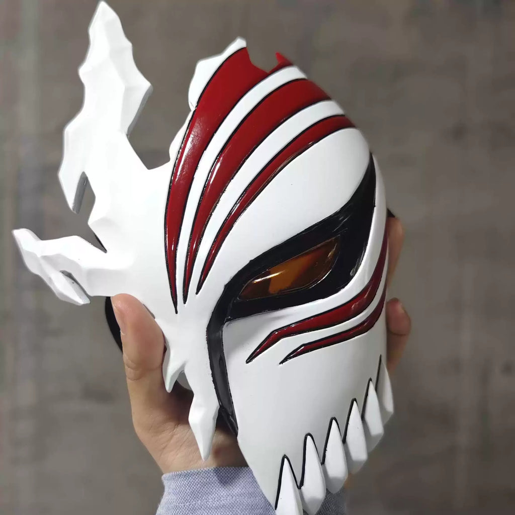 Masque demi-visage Hollowfication d'Ichigo Kurosaki (Bleach), réplique légère d'accessoire de cosplay 