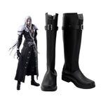 Final Fantasy VII Remake Sephiroth Cosplay Boots Custom Made Black Shoes