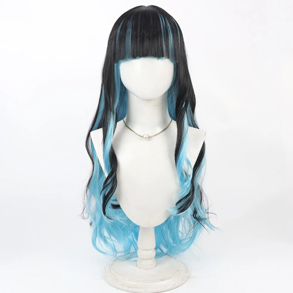 FGO Tlaloc Cosplay Wig Two Tone Synthetic Hair