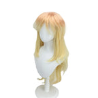 Perruque de cosplay de Kotetsu (Demon Slayer) - Coupe dégradée jaune ondulée 