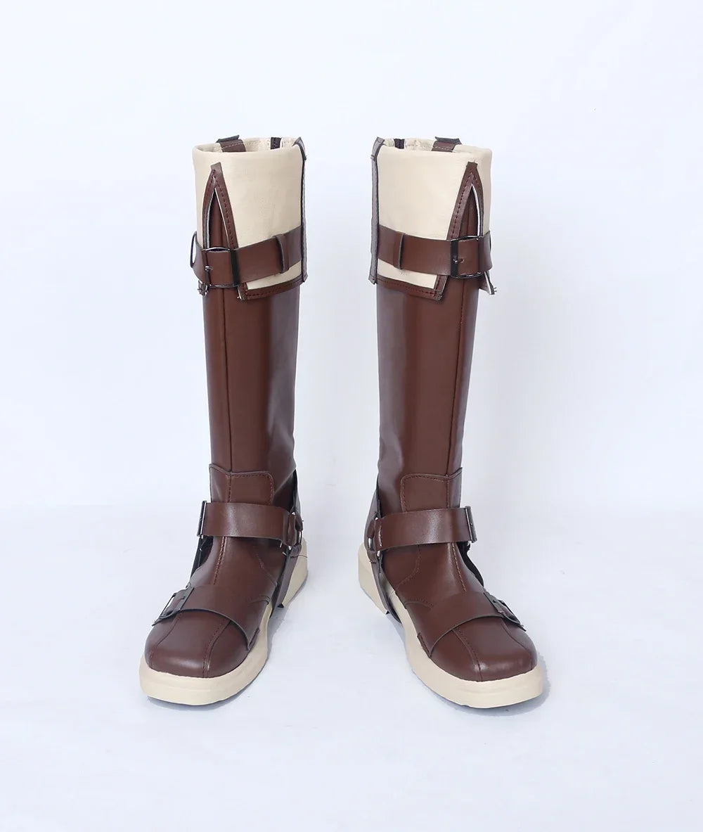 Fate Grand Order FGO Billy the Kid Cosplay Boots Brown Shoes