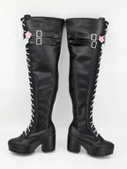 Arknights Lemuen Cosplay Boots Knee High Shoes Custom Made