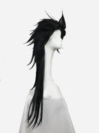 Fairy Tail Gajeel Redfox Cosplay Wig Black Spiky Anime Hair | MiDicosplay
