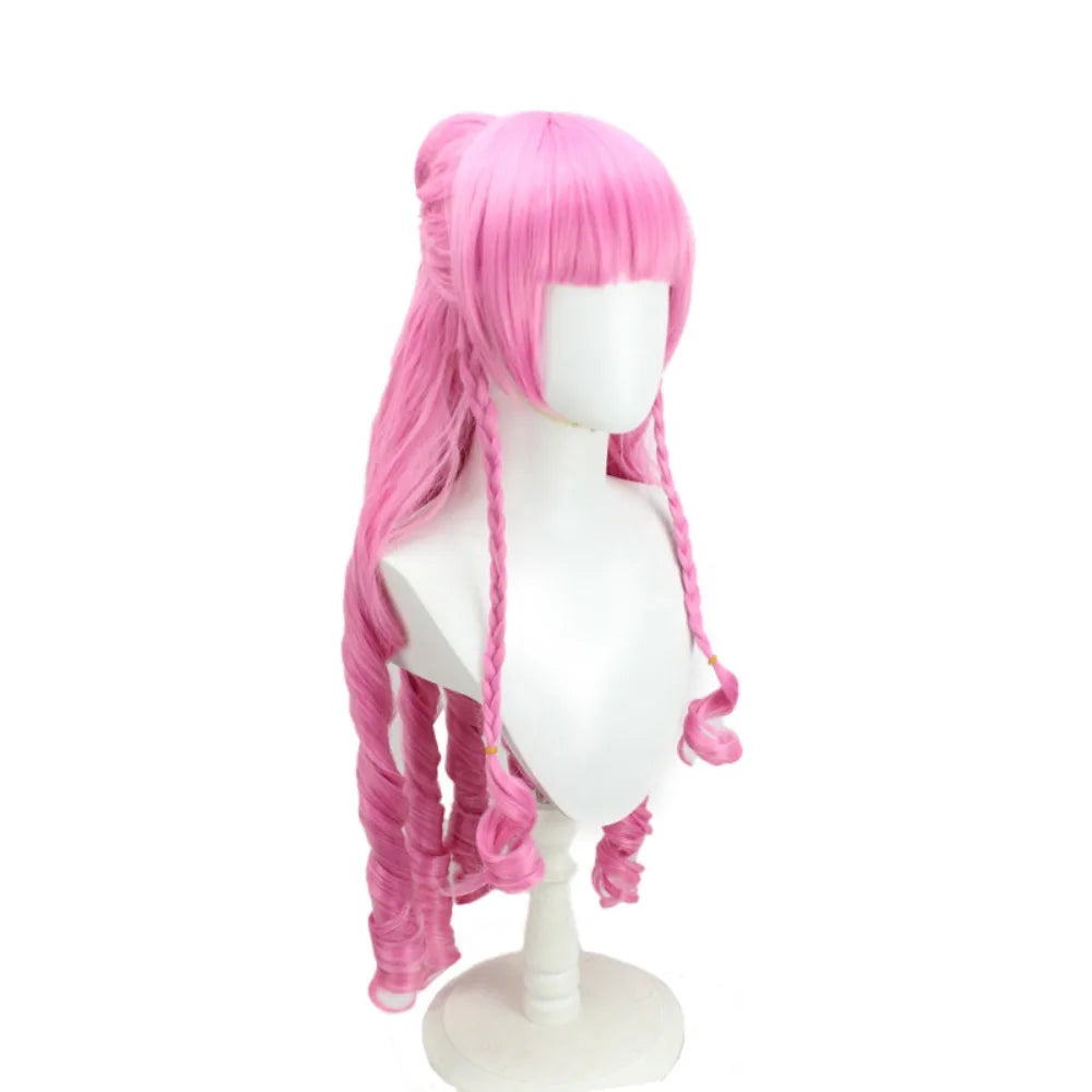 One Piece Perona Cosplay Wig Ghost Princess Pink Wavy Hair