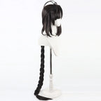 FGO Ono no Komachi Cosplay Wig Long Braids Dark Brown Hair