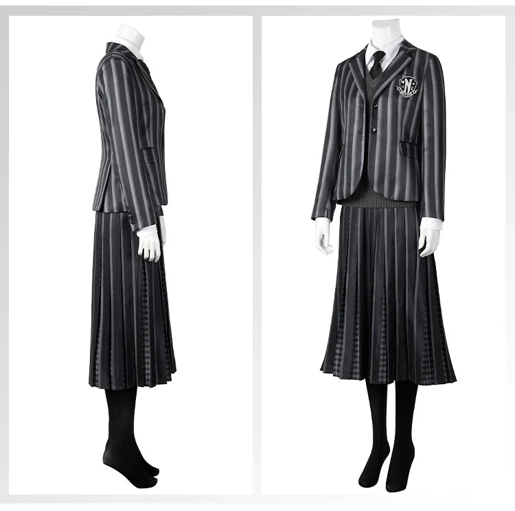 Wednesday Addams Season 2 Cosplay Costume Nevermore Academy Uniform Outfit