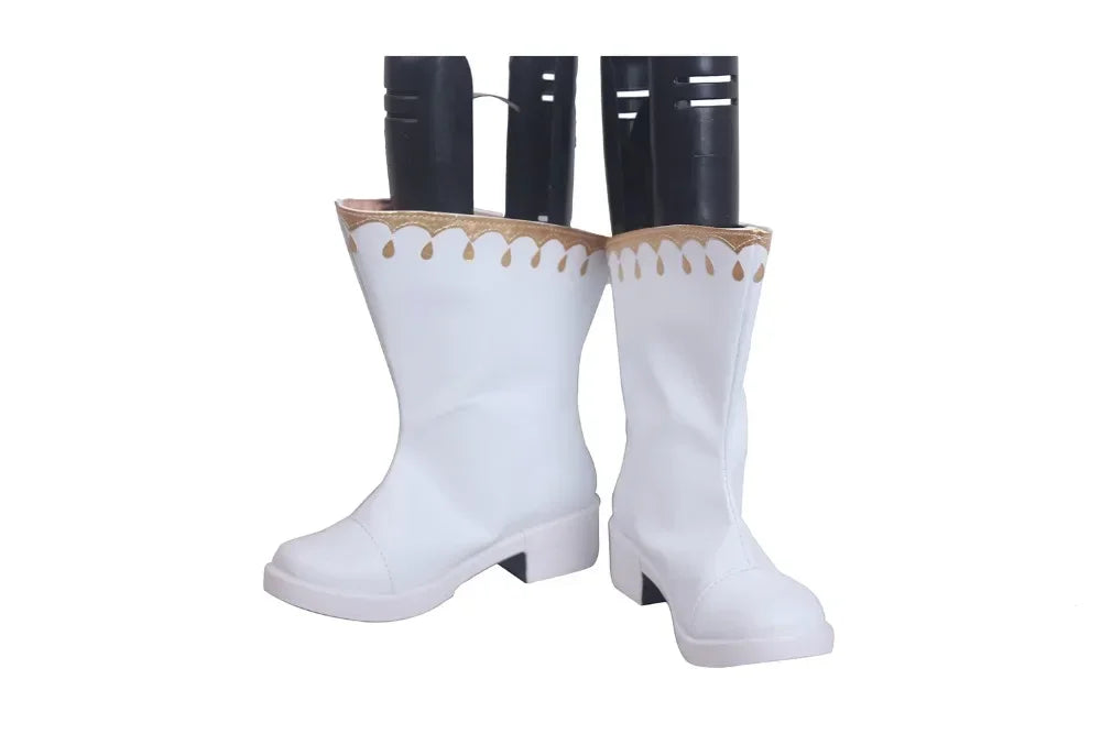 The Seven Deadly Sins 2 Elizabeth Liones Cosplay Boots White Shoes