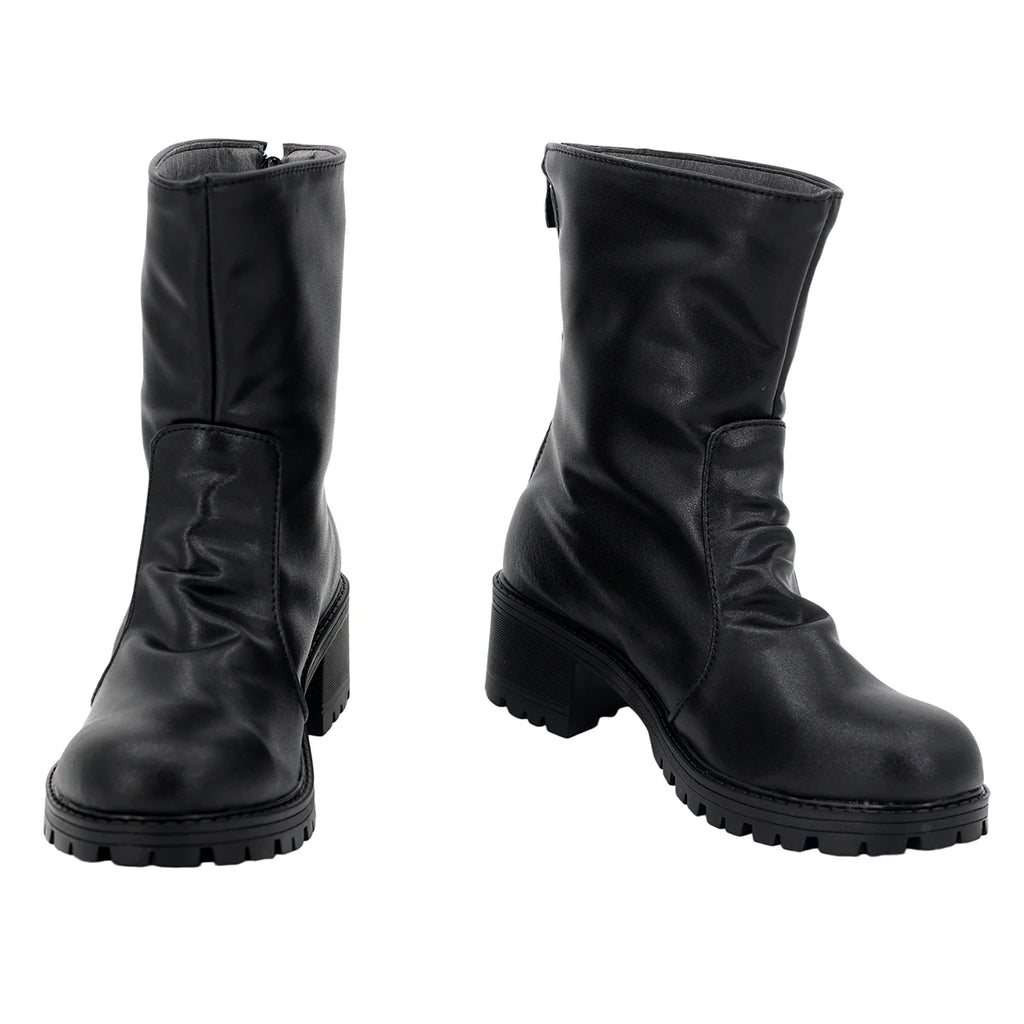 Final Fantasy XIV Little Ladies Day Cosplay Shoes Black Boots
