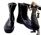 Final Fantasy 7 Cloud Strife Cosplay Boots Black Shoes Custom Made