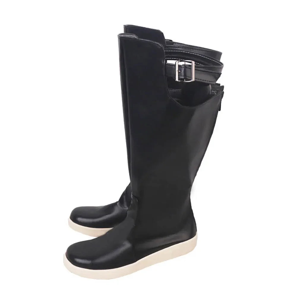 Final Fantasy14 Emet-Selch Cosplay Shoes Black Boots Custom Made