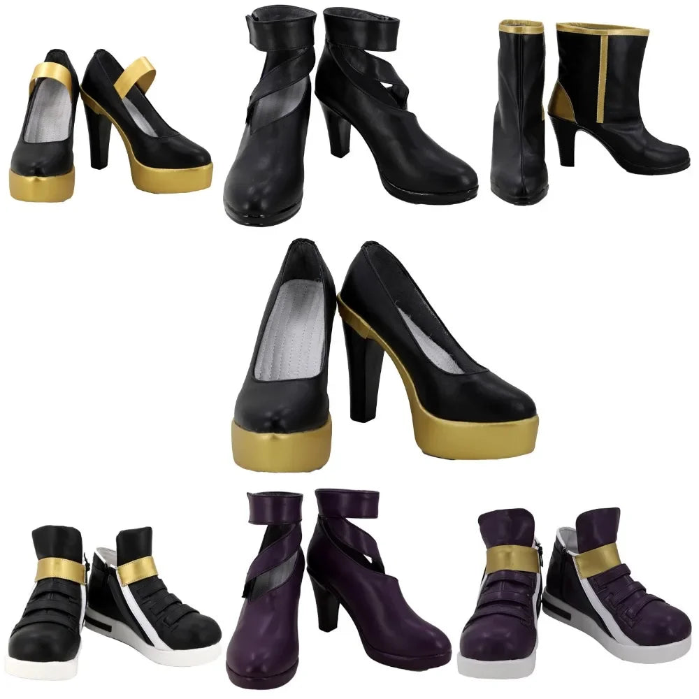 League of Legends KDA Kaisa Akali Evelynn Ahri Cosplay Boots Custom Made Shoes