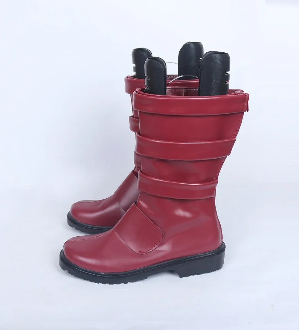 My Hero Academia Kirishima Cosplay Boots Red Shoes Custom Made