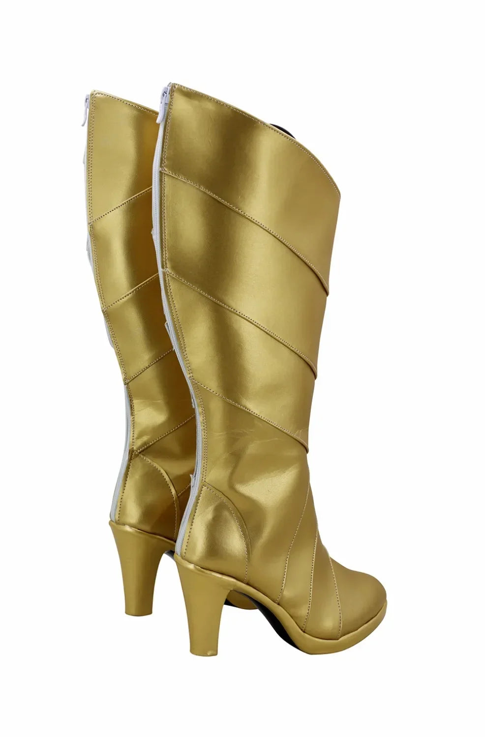 Bottes de cosplay Nitocris de Fate Grand Order (FGO) à talons hauts dorés, faites sur mesure