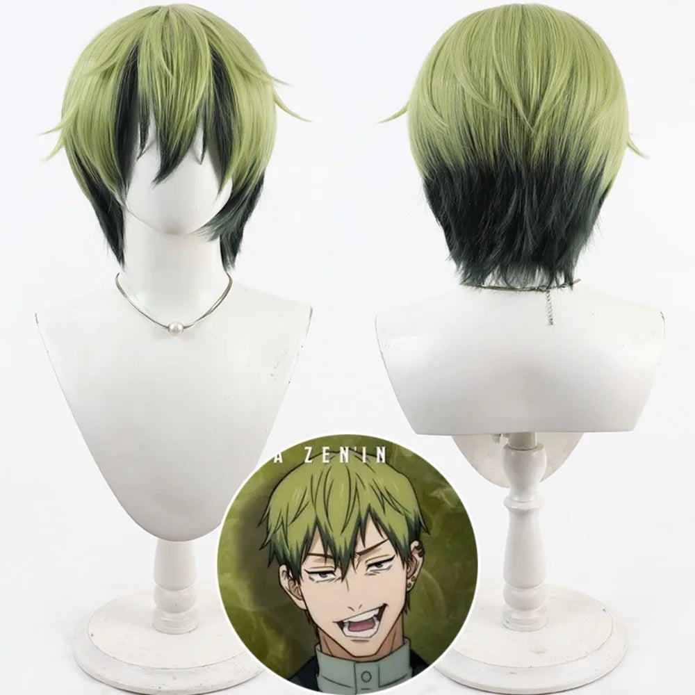 Jujutsu Kaisen Zenin Naoya Cosplay Wig Gradient Synthetic Hair