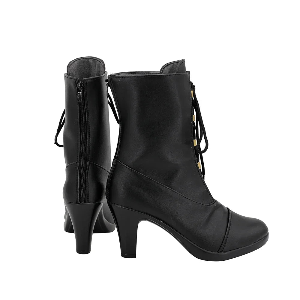 Final Fantasy 7 Cloud Strife Cosplay Wedding Shoes High Heels Black Boots