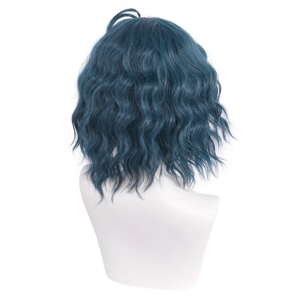 Inside Out Mindy Cosplay Wig Light Blue Short Hair
