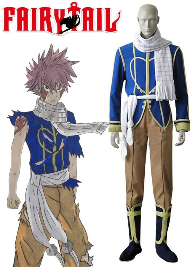 Fairy Tail Natsu Dragneel Dragon Slayer Cosplay Costume