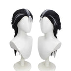 Final Fantasy X Auron Cosplay Wig Black White Spiky Hair