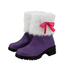 FGO Kama Spiritron Dress Cosplay Shoes Purple Boots Custom Made