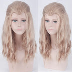 The Avengers Thor Halloween Wig with Beard Cosplay Costume Long Blonde Hair