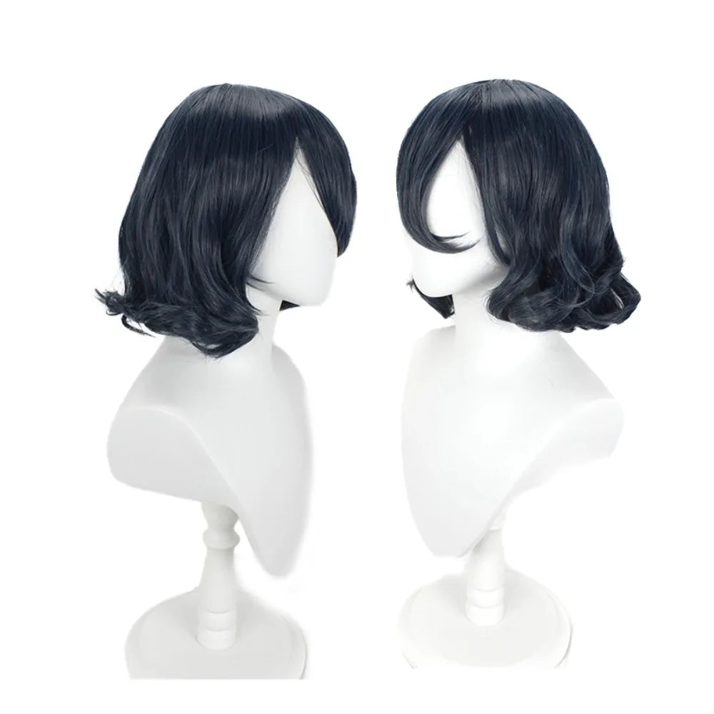 Black Clover Secre Swallowtail Cosplay Wig Blue Grey Wavy Hair