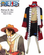 One piece Portgas D.Ace Overcoat Cosplay Costume
