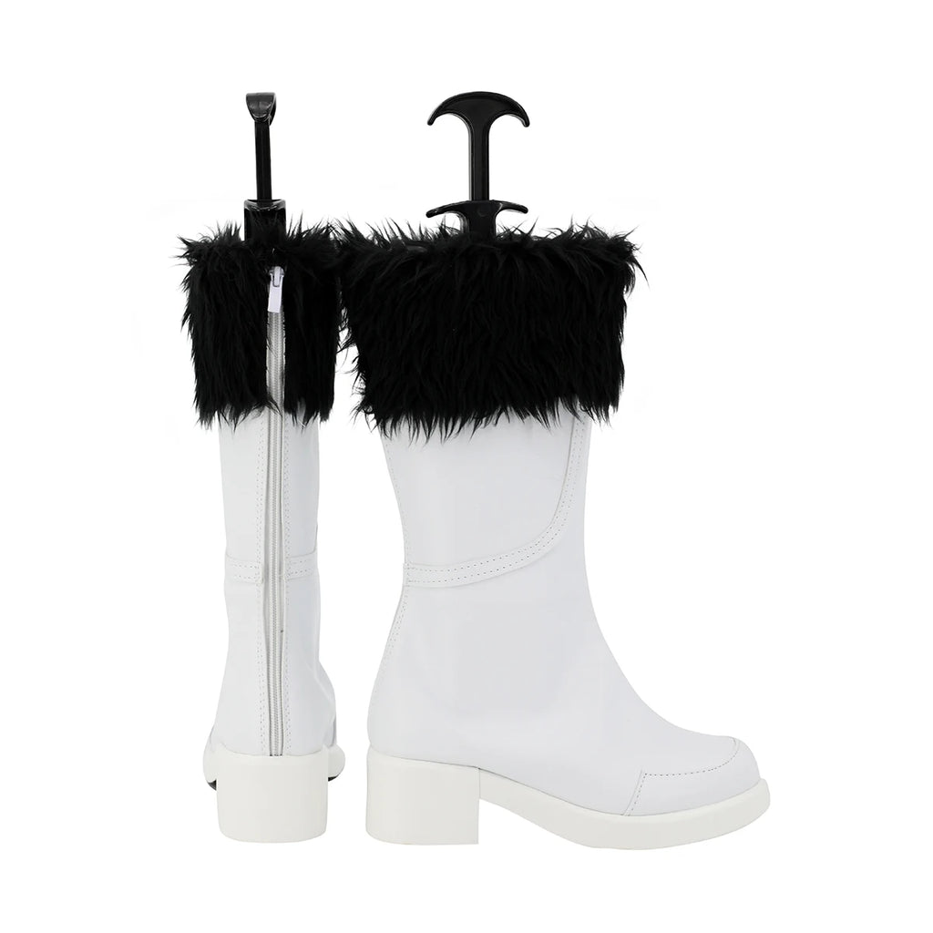 Bottes de cosplay Bleach Hitsugaya Toushirou, chaussures blanches sur mesure