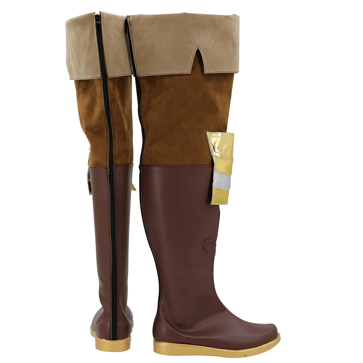 Dissidia Final Fantasy Ramza Lexentale Cosplay Shoes Long Boots