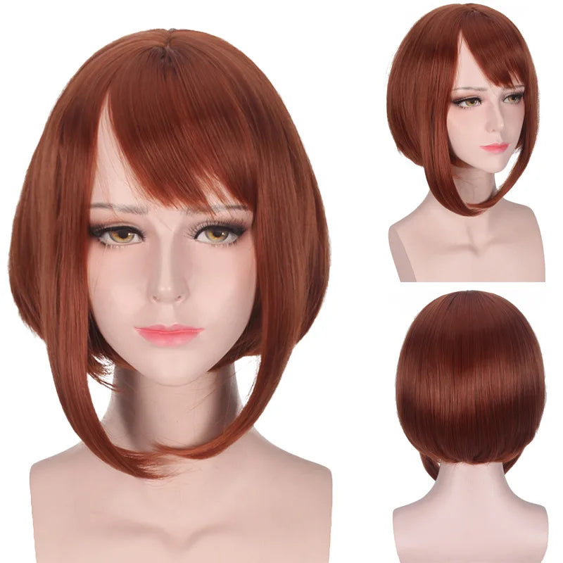 My Hero Academia Cosplay Wig Set for Shoto Todoroki Aizawa Tsuyu Asui Himiko Toga Character Costume Hair