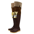 Dissidia Final Fantasy Ramza Lexentale Cosplay Shoes Long Boots