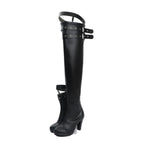Honkai Star Rail Kuchiba Cosplay Boots Custom High Heel Black Shoes