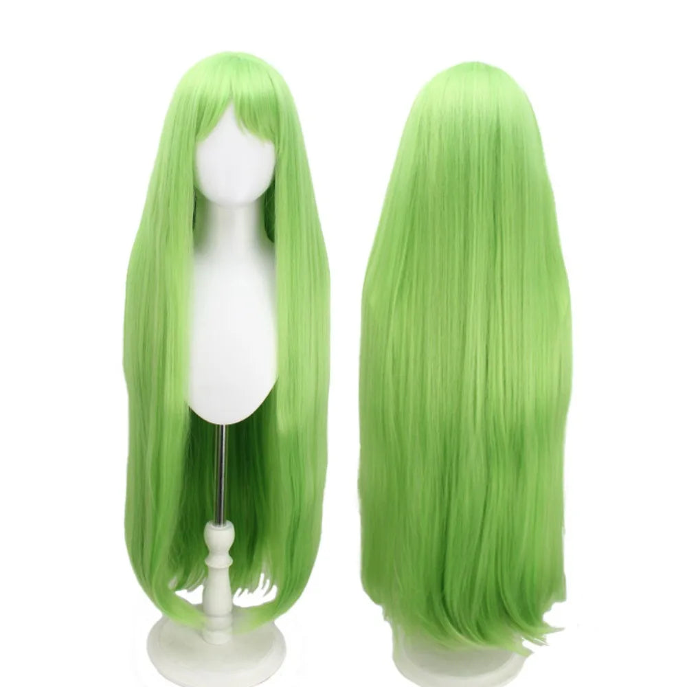 Code Geass C.C. x Fate Enkidu Cosplay Wig Green Long Hair