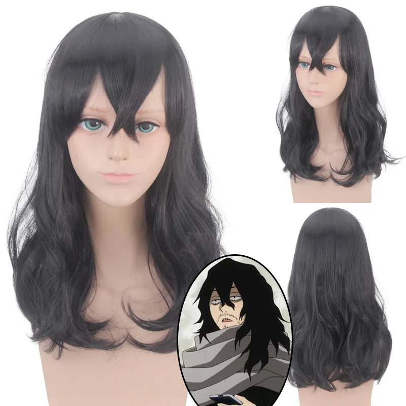 My Hero Academia Cosplay Wig Set for Shoto Todoroki Aizawa Tsuyu Asui Himiko Toga Character Costume Hair
