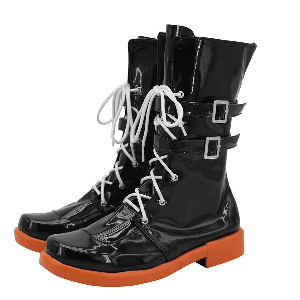 Arknights Flamebringer Cosplay Boots Black Shoes