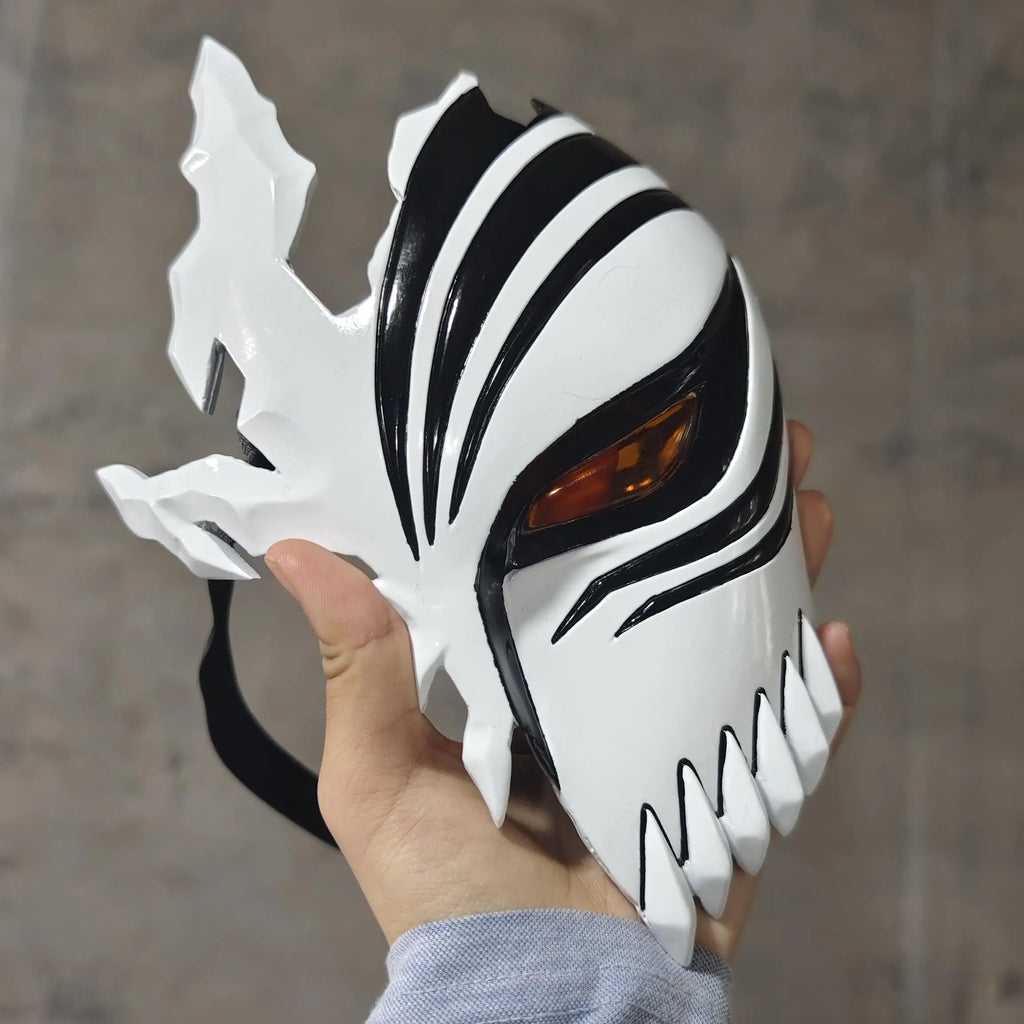 Masque demi-visage Hollowfication d'Ichigo Kurosaki (Bleach), réplique légère d'accessoire de cosplay 