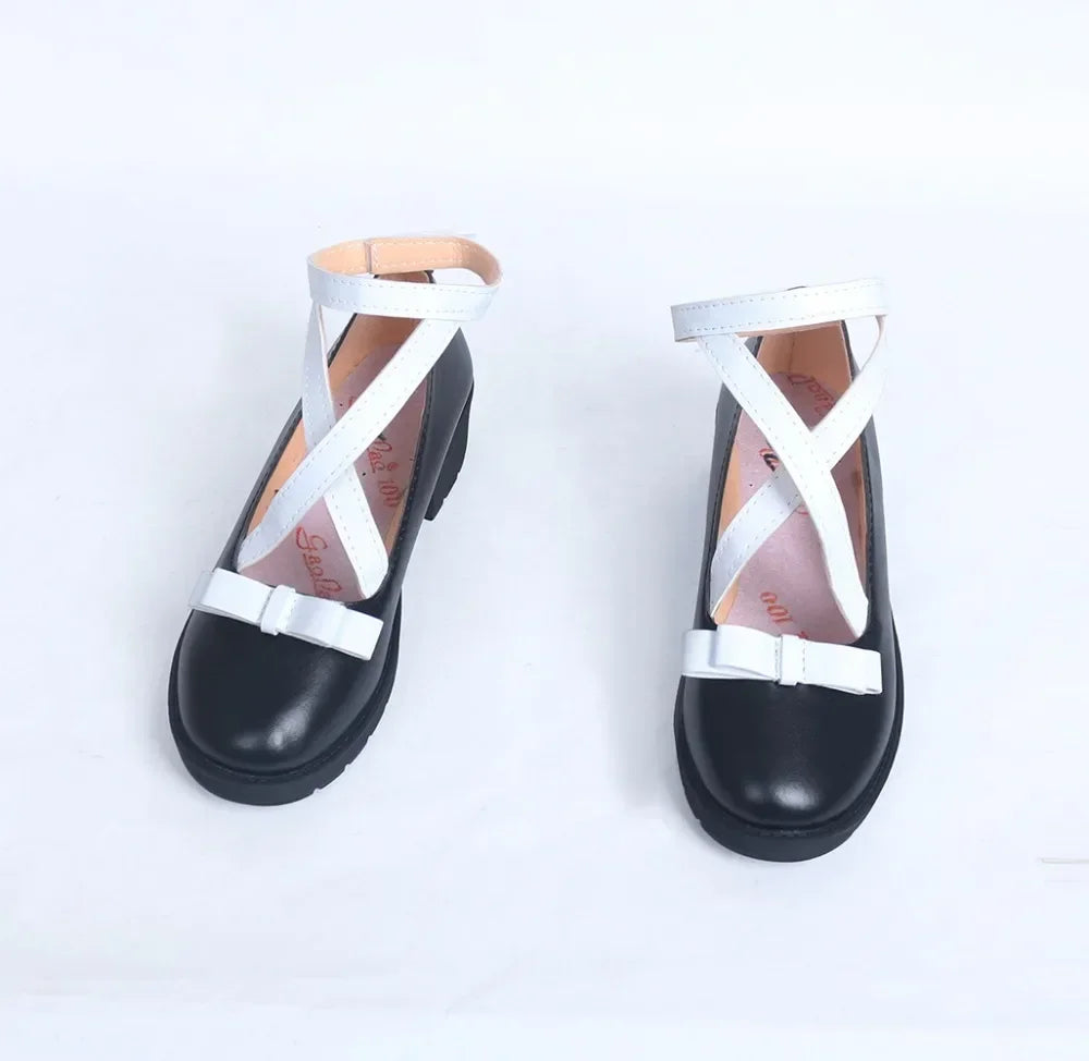 Danganronpa V3 Kirumi Tojo Cosplay Shoes Black Boots Custom Made