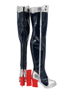 Bottes noires de cosplay USS Helena d'Azur Lane, fabriquées sur mesure à toutes les tailles.