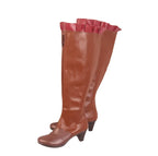 Chaussures de cosplay Black Clover Mimosa Vermillion, bottes marron à talons hauts, faites sur mesure