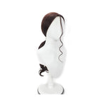 Perruque de cosplay du capitaine Kyoraku Shunsui de Bleach, style anime, cheveux bruns ondulés 