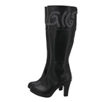 Arknights Lappland Cosplay Shoes Black High Heel Boots